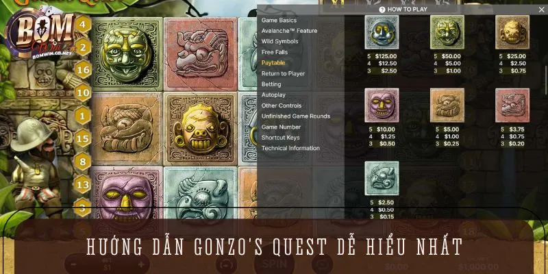 Hướng dẫn chơi Slot Game Gonzos Quest đáp ứng tiêu chí nhanh gọn, dễ hiểu