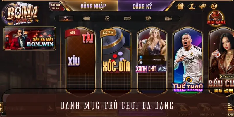 Nhà cái cung cấp đa dạng các siêu phẩm cá cược