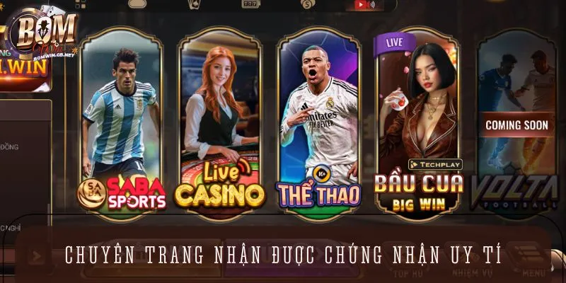 Chuyên trang nhận được chứng nhận uy tín